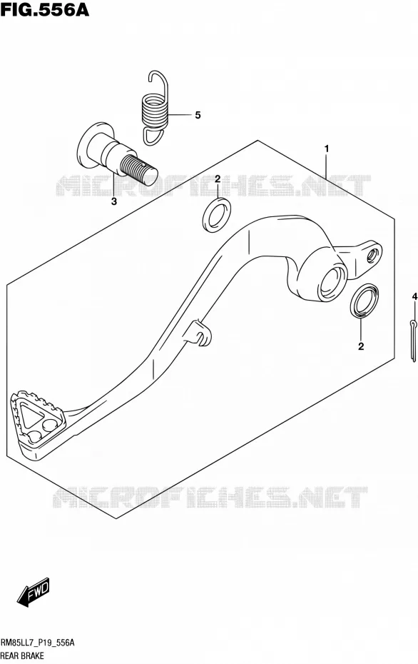 ACHTERREM Suzuki MOTO 85 RM 2017  RM85L L7 (P19)