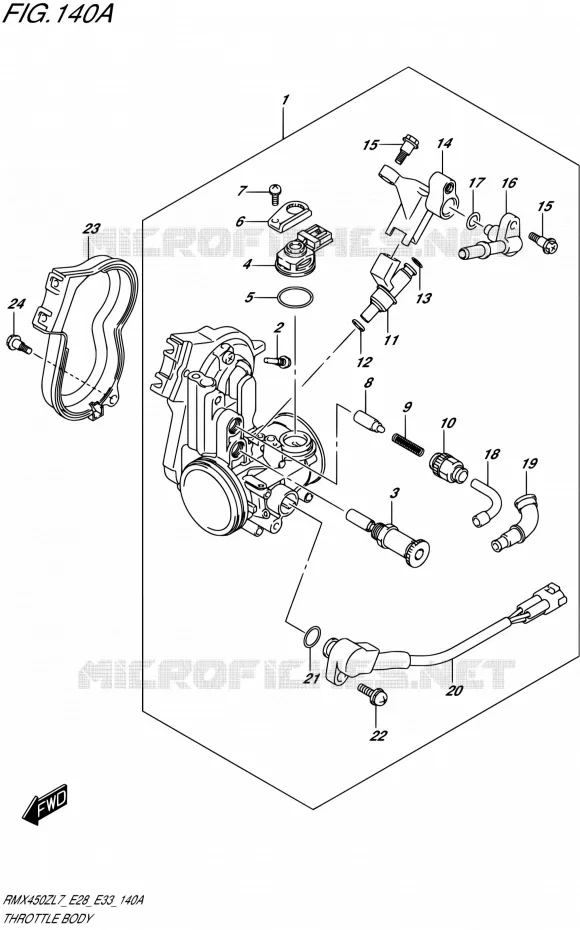GASKLEPHUIS Suzuki MOTO 450 RMX 2017  RMX450Z L7 (E28,E33)