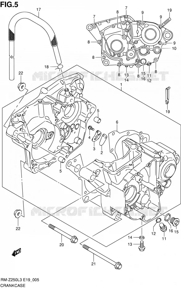 CASING Suzuki MOTO 250 RM-Z 2012  RM-Z250 L3 (E19)