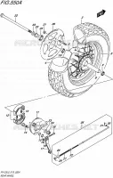 ACHTERWIEL voor Suzuki VAN-VAN 125 2015