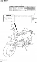 ETIKET (RV125L5 E02) voor Suzuki VAN-VAN 125 2015