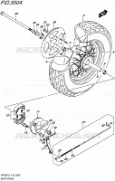 ACHTERWIEL voor Suzuki VAN-VAN 200 2016