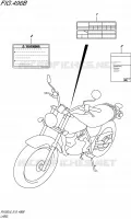 ETIKET (RV200L6 E19) voor Suzuki VAN-VAN 200 2016