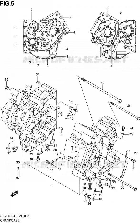 CASING Suzuki MOTO 650 GLADIUS 2014  SFV650A L4 (E21)