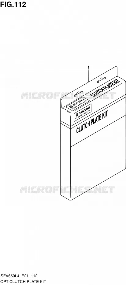 KOPPELING KIT Suzuki MOTO 650 GLADIUS 2016  SFV650A L4 (E21)