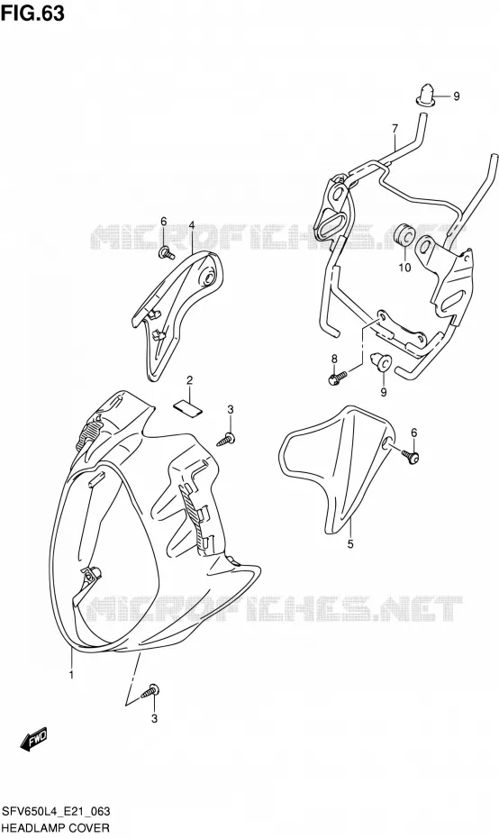 KUIPJE Suzuki MOTO 650 GLADIUS 2014  SFV650A L4 (E21)