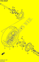 ACHTERWIEL (SFV650UAL5 E21) voor Suzuki GLADIUS 650 2015