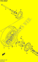 ACHTERWIEL (SFV650UL5 E21) voor Suzuki GLADIUS 650 2015