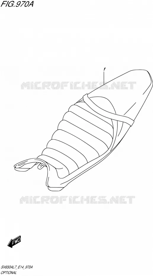 OPTIES (SEAT) Suzuki MOTO 650 SV 2017  SV650A L7 (E14)