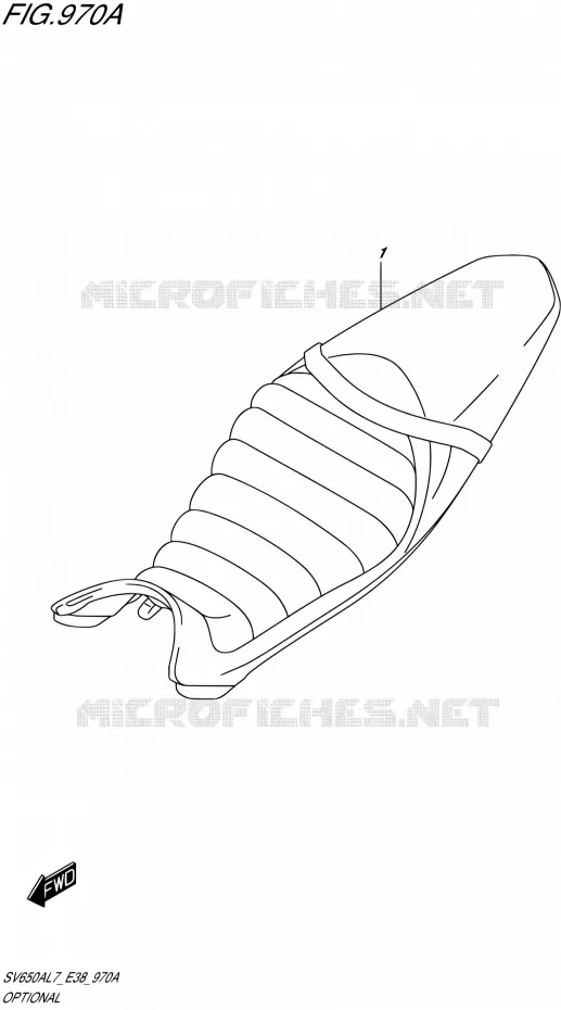 OPTIES (SEAT) Suzuki MOTO 650 SV 2017  SV650A L7 (E38)