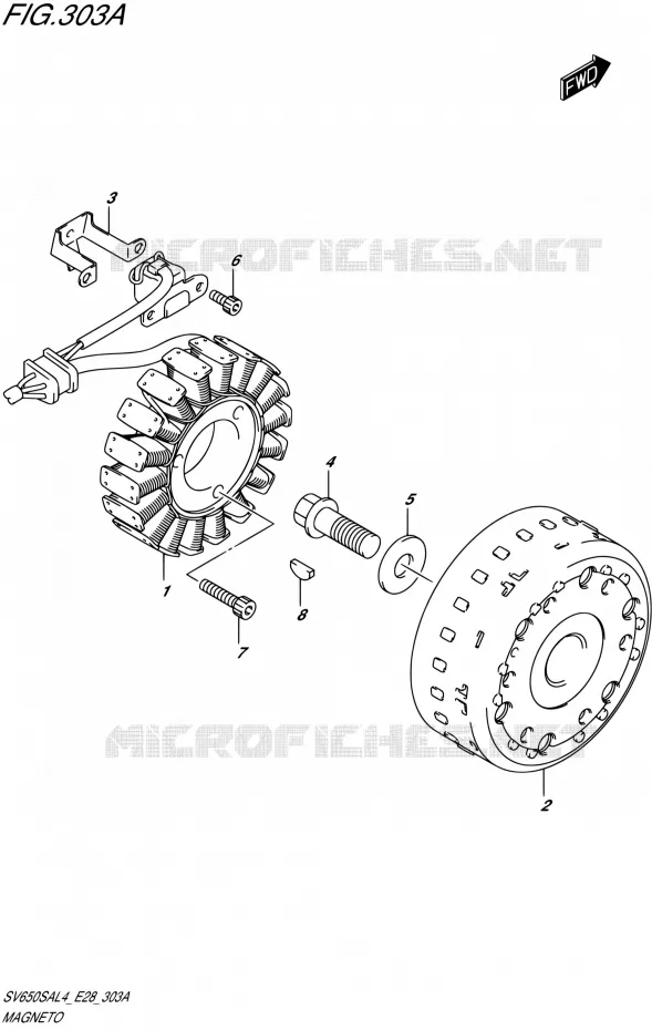 ONTSTEKING Suzuki MOTO 650 SV 2014  SV650SA L4 (E03,E28,E33)