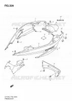 ACHTER KUIP (MODEL EXECUTIVE P19) voor Suzuki BURGMAN 125 2012