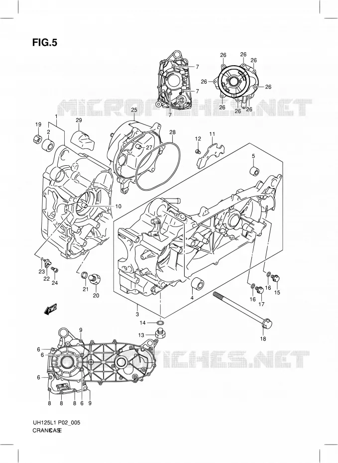 CASING Suzuki SCOOTER 125 BURGMAN 2012  UH125G L1 (P19)