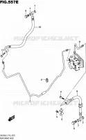 ACHTER REMSLANG (UH200AL6 P34) voor Suzuki BURGMAN 200 2016