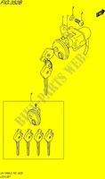 LOCK SET (UK110NEL5 P19) voor Suzuki ADDRESS 110 2015