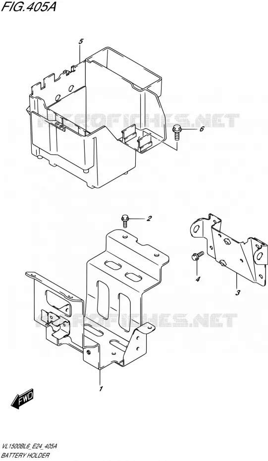 ACCU BOX - TOOLS Suzuki MOTO 1500 INTRUDER 2016  VL1500B L6 (E24)