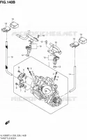 GASKLEPHUIS (VL1500BTL4 E28) voor Suzuki INTRUDER 1500 2014