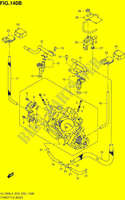 GASKLEPHUIS (VL1500L4 E33) voor Suzuki BOULEVARD 1500 2014