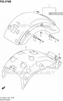 ACHTERSPATBORD (VL1500BL4 E24) voor Suzuki INTRUDER 1500 2014