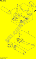 HANDGRIPS   LEVERS (VL1500L4 E24) voor Suzuki INTRUDER 1500 2014