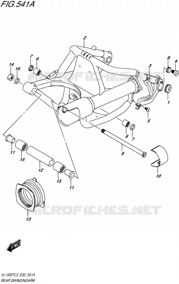 SWINGARM Suzuki MOTO 1500 BOULEVARD 2015  VL1500T L5 (E19)