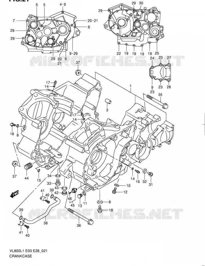 CASING Suzuki MOTO 800 VOLUSIA 2011  VL800 L1/VL800T L1/VL800C L1
