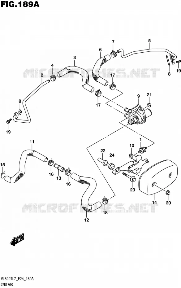ANTI VERVUILINGS SYSTEM Suzuki MOTO 800 BOULEVARD 2017  VL800T L7 (E24)