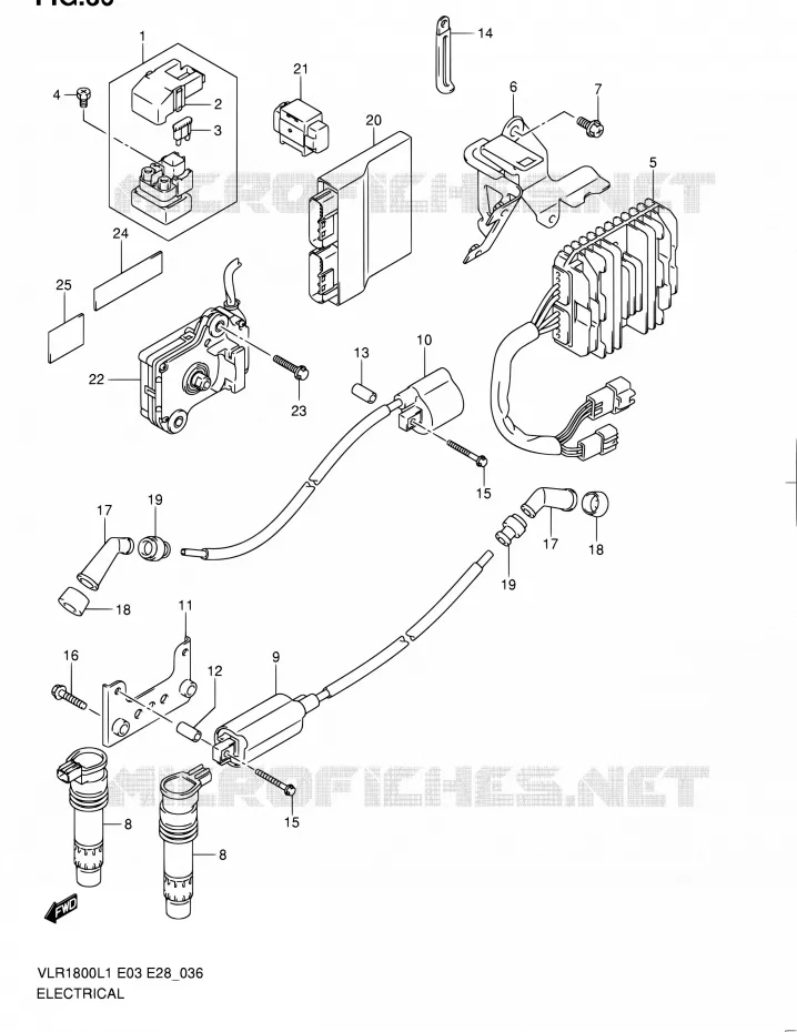 ELEKTRISCH (VLR1800L1 E28) Suzuki MOTO 1800 INTRUDER 2011  VLR1800 L1/VLR1800T L1 (E03,E28,E33)