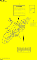ETIKET (VZ1500L4 E03) voor Suzuki BOULEVARD 1500 2014