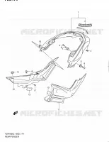 ACHTERSPATBORD (VZR1800L1 E24) voor Suzuki INTRUDER 1800 2011