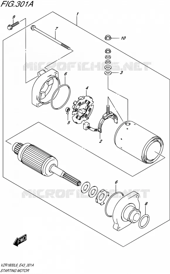 STARTMOTOR Suzuki MOTO 1800 BOULEVARD 2016  VZR1800 L6/VZR1800Z L6 (E43)