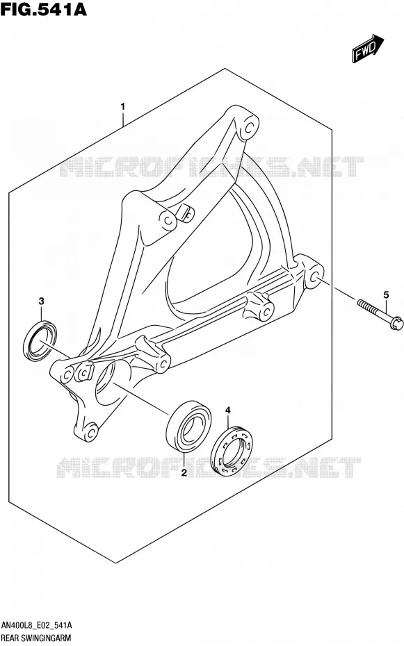 SWINGARM Suzuki SCOOTER 400 BURGMAN 2018  AN400L8 E02