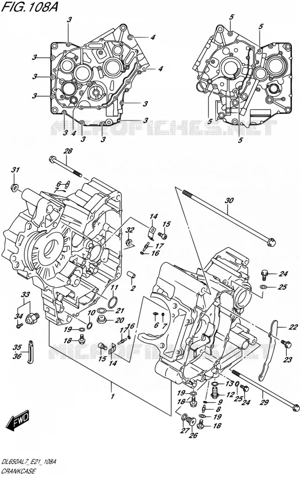 CASING Suzuki MOTO 650 V-STROM 2017  DL650AL7 E21