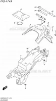 ACHTERSPATBORD voor Suzuki V-STROM 650 2018
