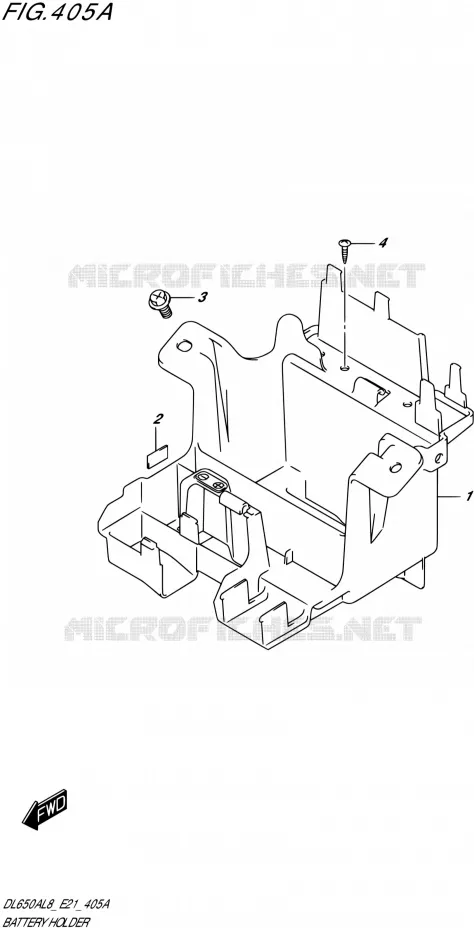 ACCU BOX - TOOLS Suzuki MOTO 650 V-STROM 2018  DL650XAL8 E21