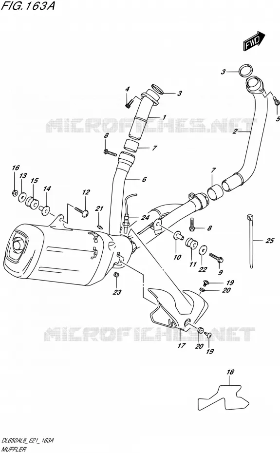 GELUIDDEMPER Suzuki MOTO 650 V-STROM 2018  DL650A L8 E21