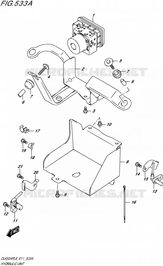 ABS Suzuki MOTO 650 V-STROM 2018  DL650AP L8 (E11)