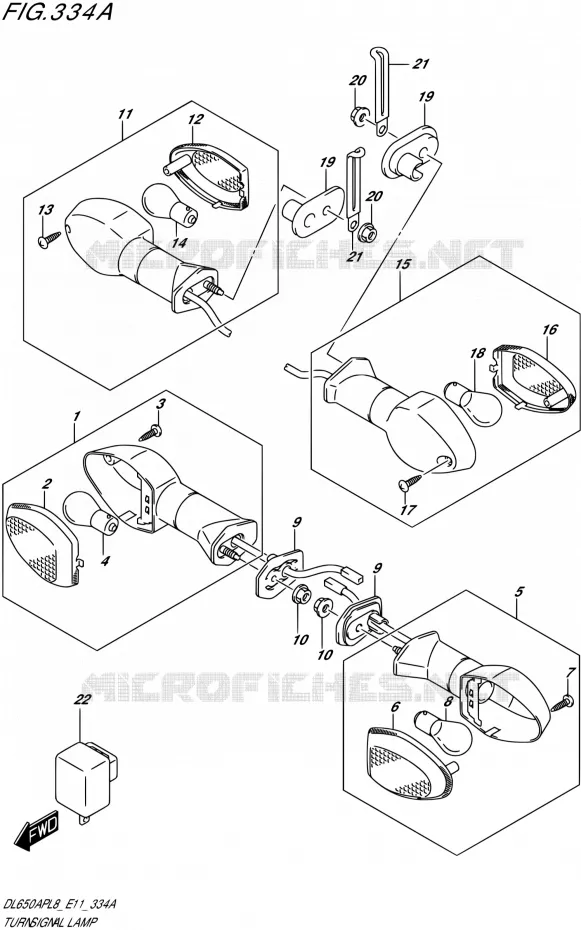 INDICATOREN Suzuki MOTO 650 V-STROM 2018  DL650AP L8 (E11)