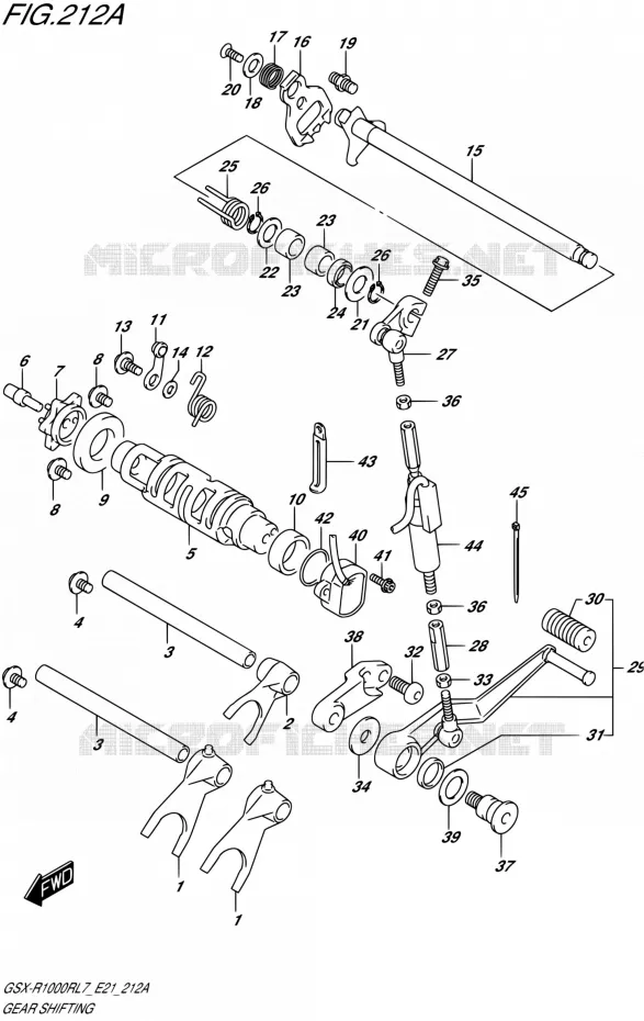 SCHAKELEN ASSY Suzuki MOTO 1000 GSX-R 2017  GSX-R1000RL7 / GSX-R1000RZL7 E21
