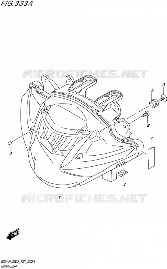 KOPLAMP Suzuki MOTO 125 GSX-R 2018  GSX-R125L8 P21