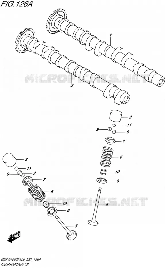 NOKKENAS - VALVES Suzuki MOTO 1000 GSX-S 2018  GSX-S1000FAL8 / GSX-S1000FZAL8 E21