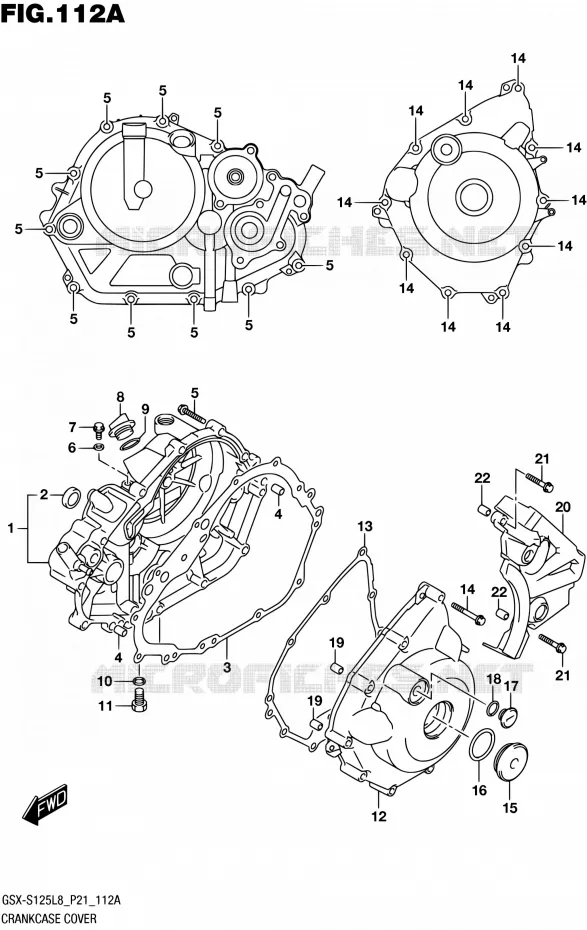 CASING Suzuki MOTO 125 GSX-S 2018  GSX-S125L8 P21