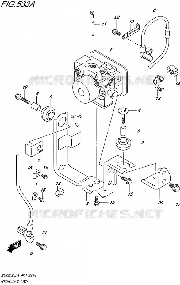 ABS Suzuki MOTO 650 SV 2018  SV650XAL8 E02