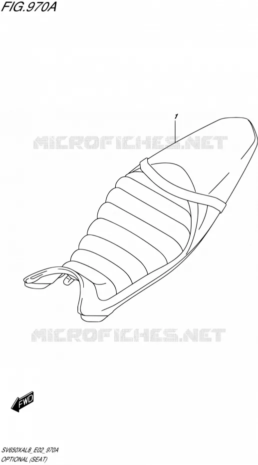 OPTIESEL (SEAT) Suzuki MOTO 650 SV 2018  SV650XAL8 E02