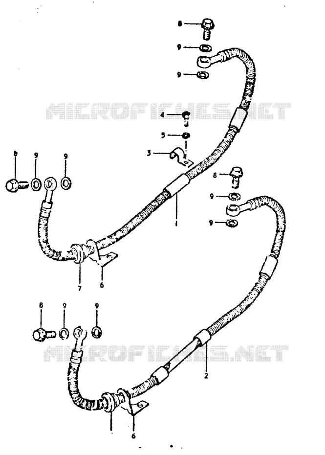 ACHTER REMSLANG Suzuki MOTO 750 GSX 1981  GSX750X(T/X)