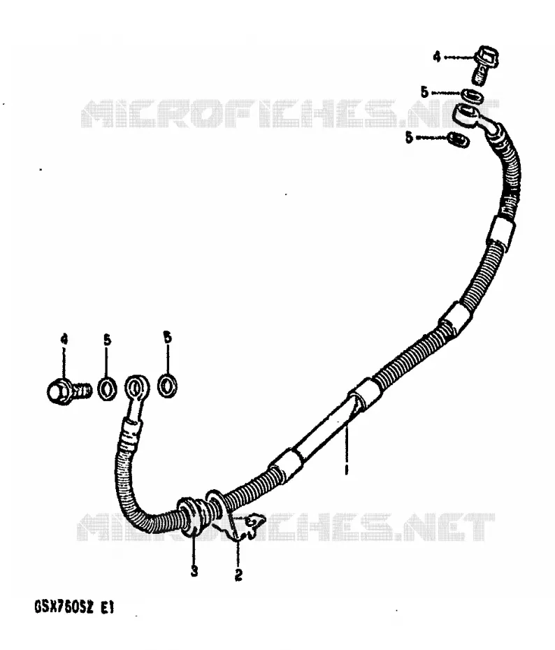 ACHTER REMSLANG Suzuki MOTO 750 GSX-S 1982  GSX750SZ