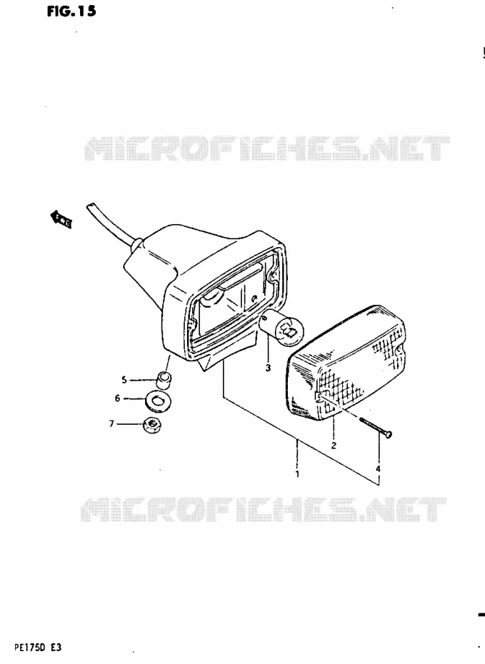 ACHTERLICHT Suzuki MOTO 175 PE 1983  PE175D(Z/D)