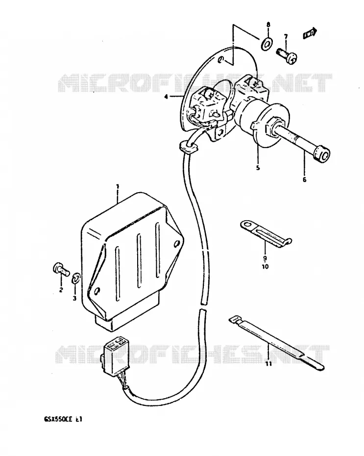 ALTERNATOR Suzuki MOTO 550 GSX-E 1984  GSX550EE(E1)