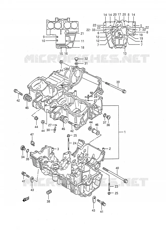 CASING Suzuki MOTO 750 GSX-R 1991  GSX-R750M(E28)