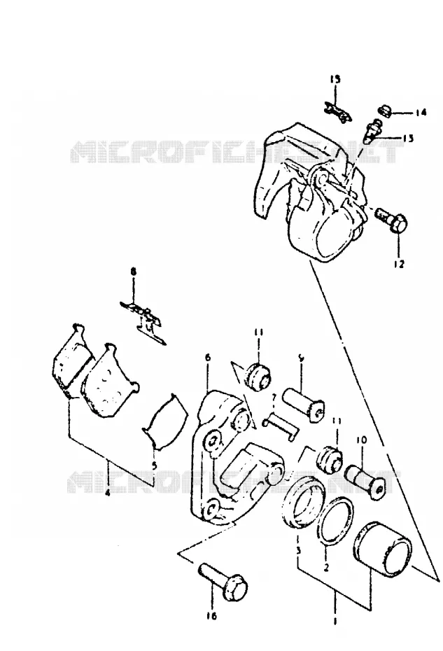 FRONT CALIPER Suzuki MOTO 400 GSX 1981  GSX400SX(T/X)